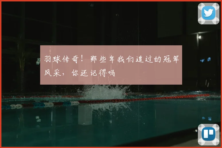 羽球传奇！那些年我们追过的冠军风采，你还记得吗